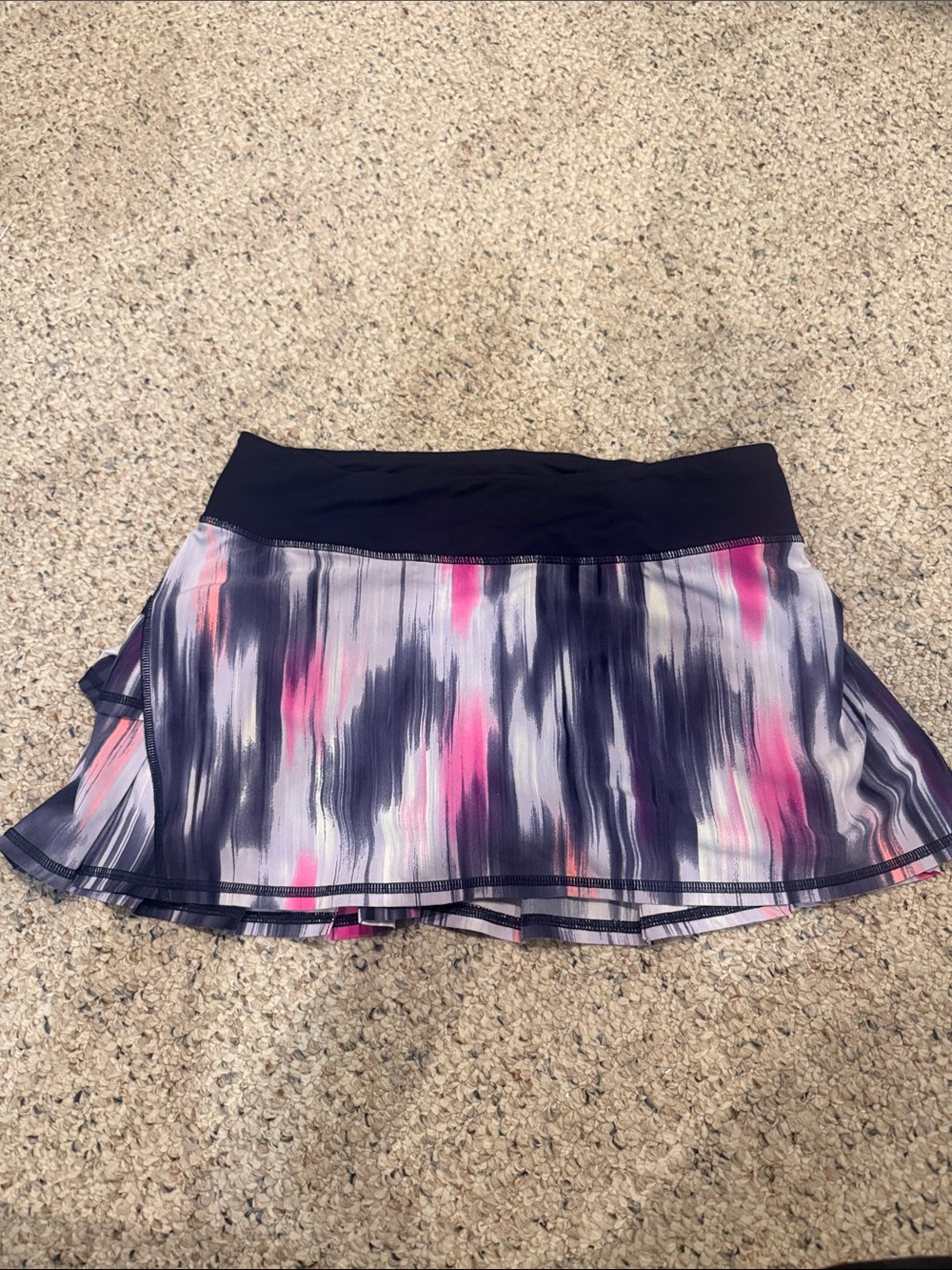 lululemon athletica Navy and Pink Abstract Tennis Skirt